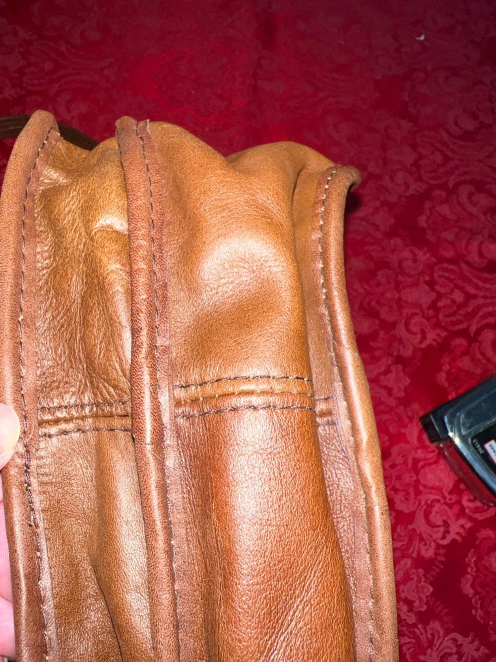 Vintage Land Brown Leather Crossbody Shoulder Bag Multi Pocket Travel Organizer - Picture 10 of 12